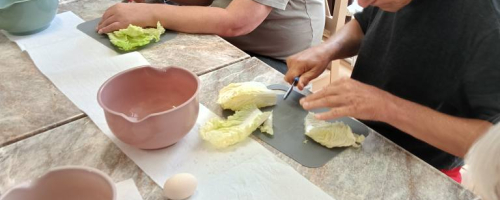 Zajęcia doskonalenia samoobsługi - roladki z tortilli z pesto